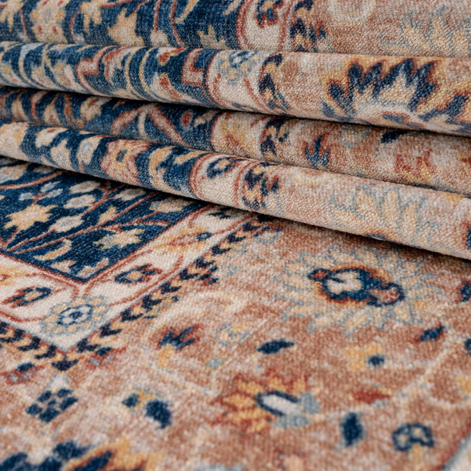 Washable Blue Persian Style Rug - Leela - Image 10