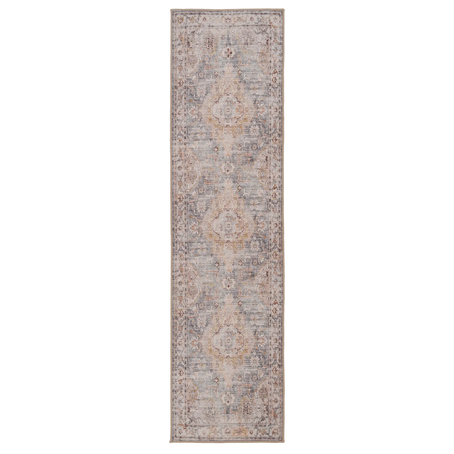 Washable Blue Vintage Runner - Serene - Image 9