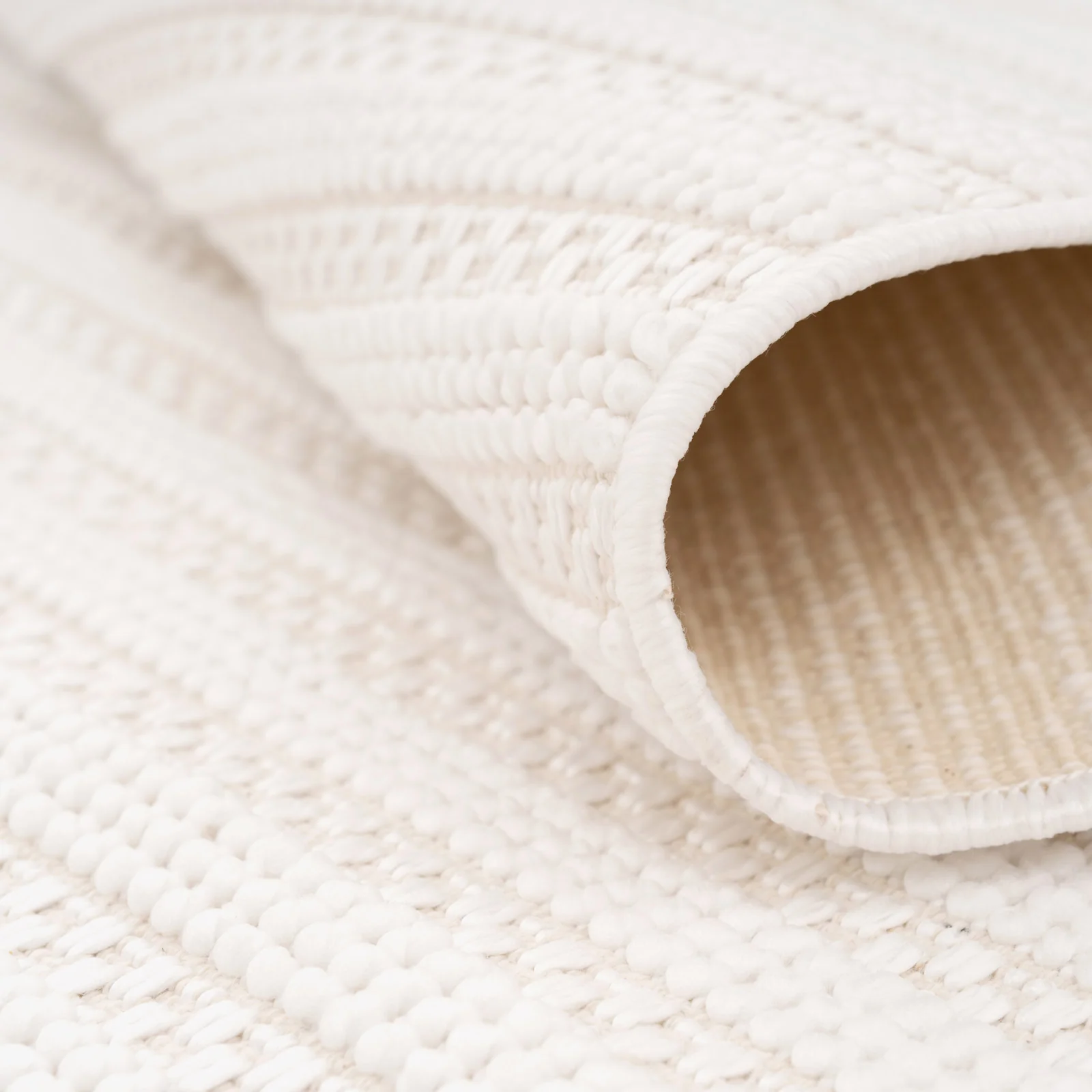 Washable Bobbled Cream Scandi Runner - Olivia - Image 6