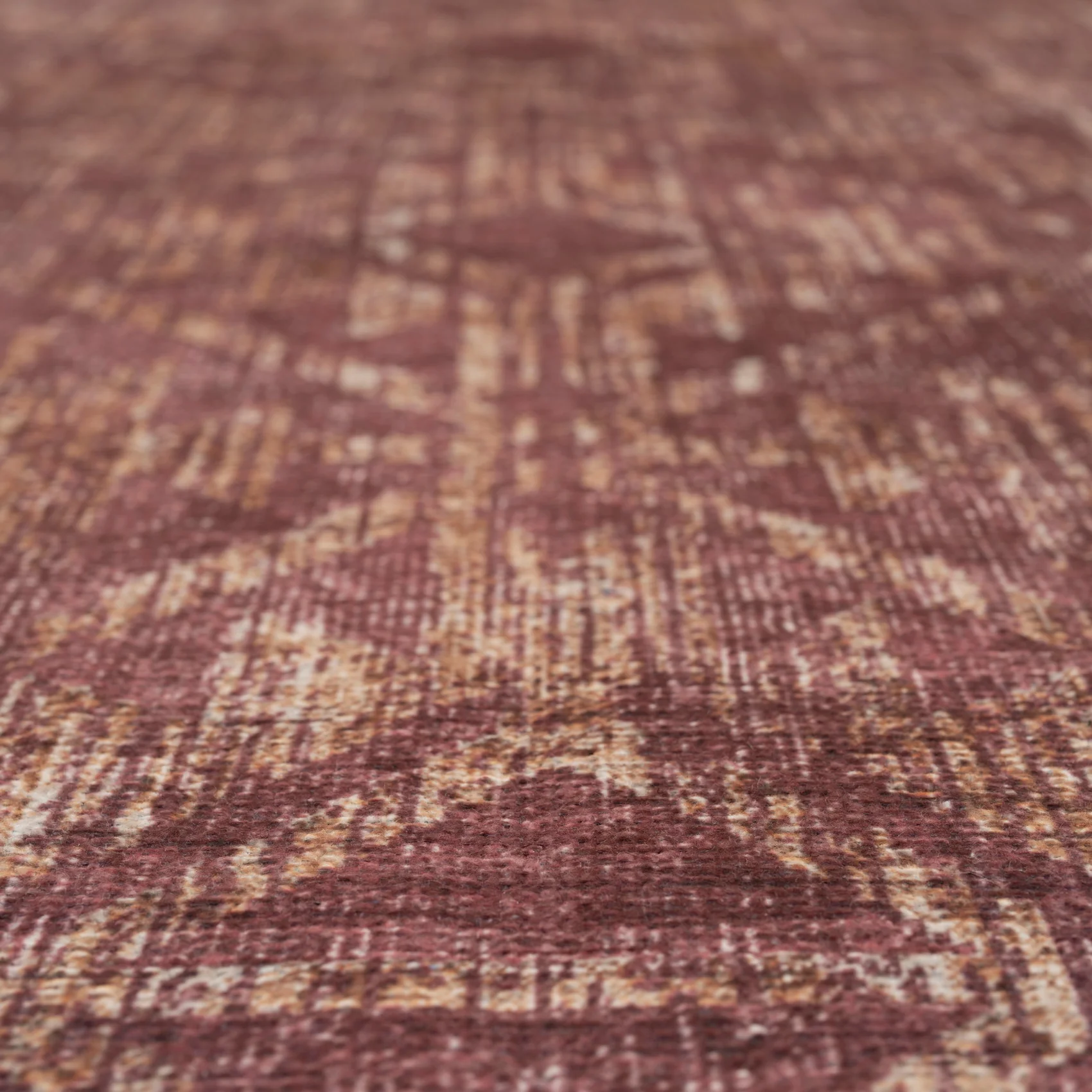 Washable Burgundy Diamond Rug - Avril - Image 6