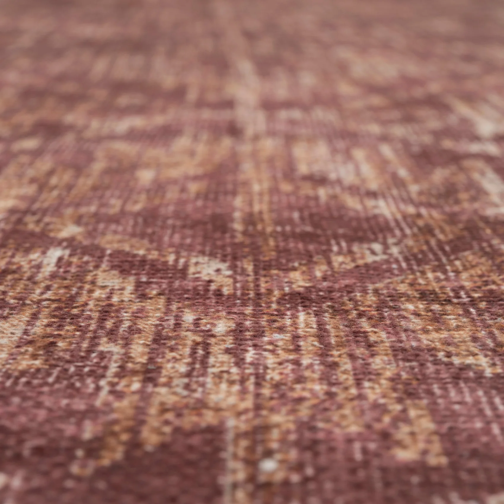 Washable Burgundy Diamond Rug - Avril - Image 7