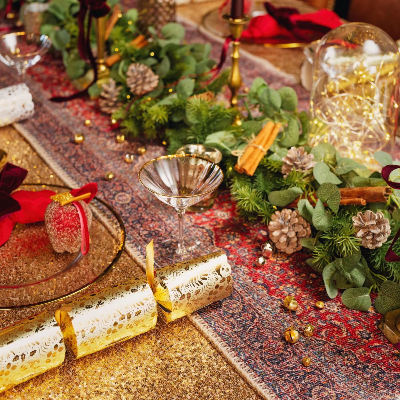 Flatwoven Washable Christmas Table Runner - Tullow - Image 3