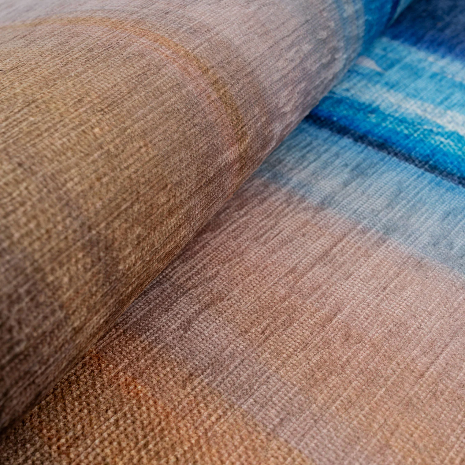 Washable Coastal Blue Designer Rug - Breathe - Image 10