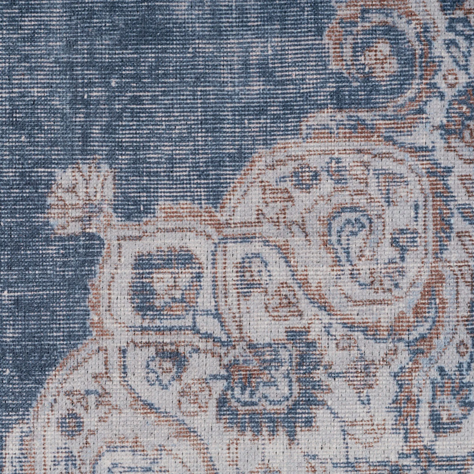 Flatwoven Washable Denim Blue Area Rug - Ballina - Image 7