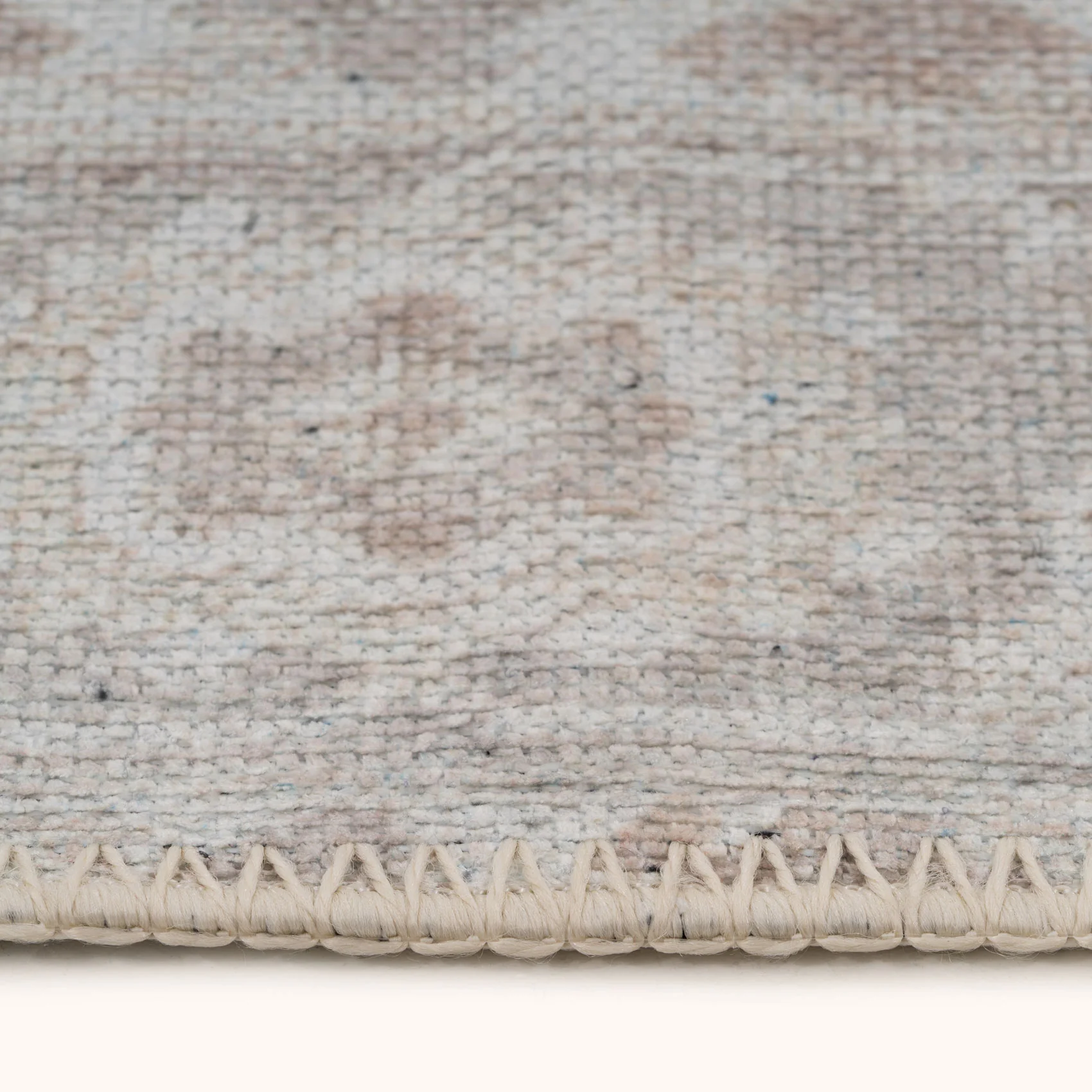 Flatwoven Washable Distressed Beige Area Rug - Tolka - Image 8