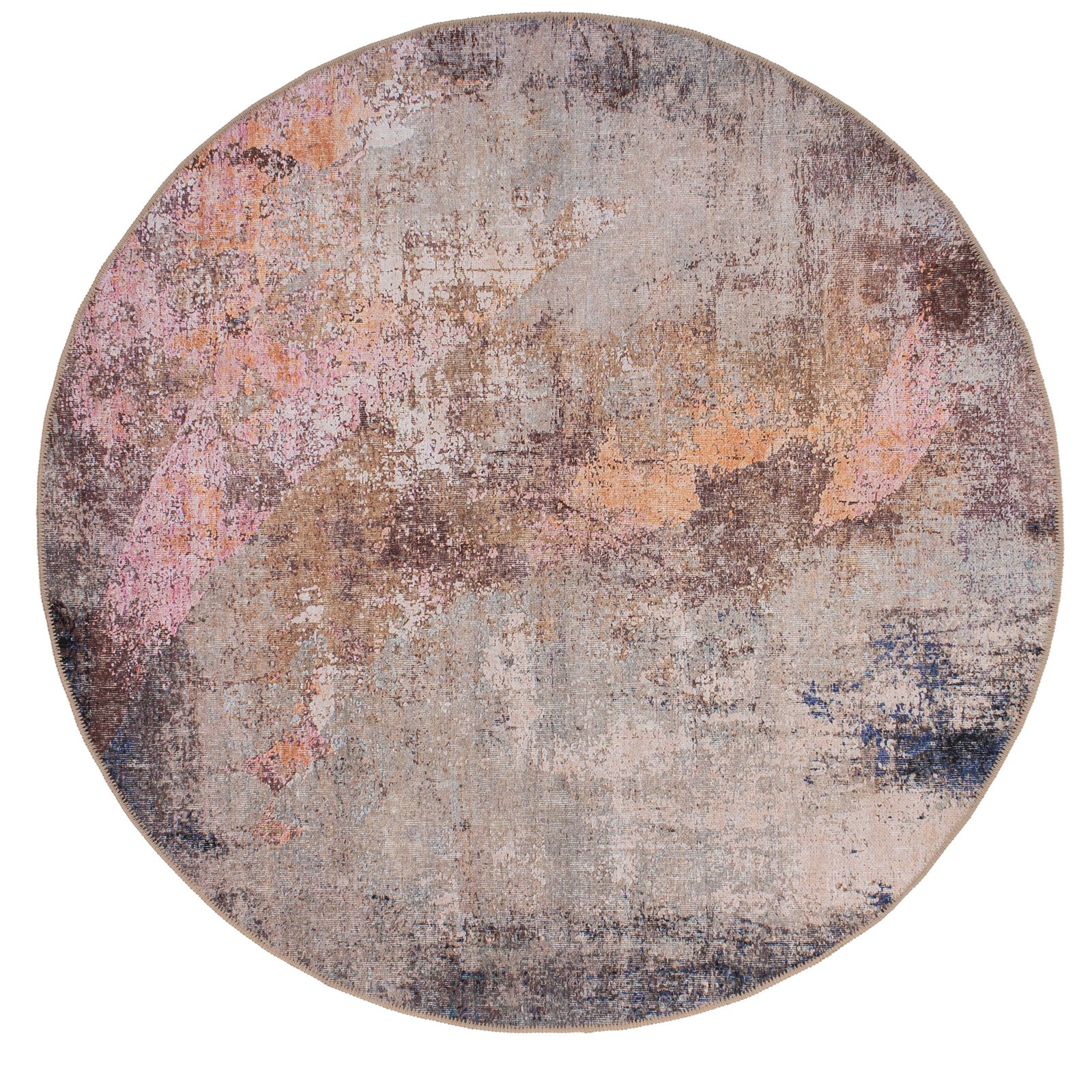 Flatwoven Washable Distressed Multicolour Area Rug - Carrie - Image 8