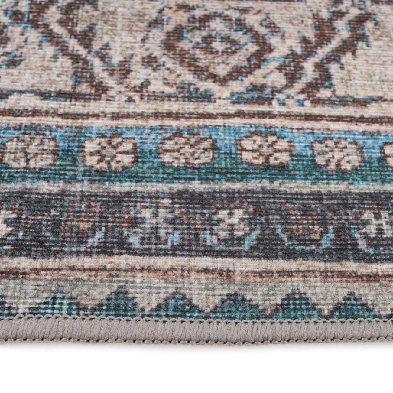 Washable Teal Kitchen Mat - Saxe - Image 5