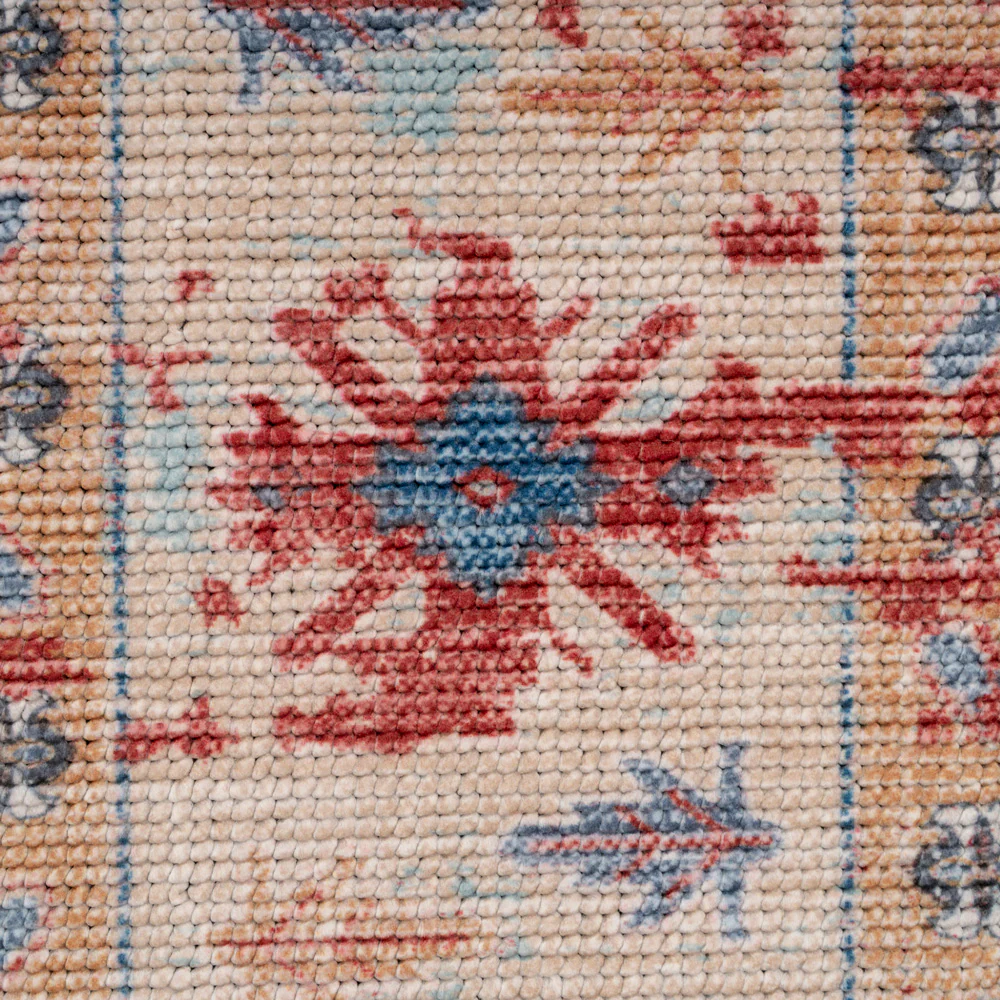 Washable Looped Red Vintage Runner - Anais - Image 4
