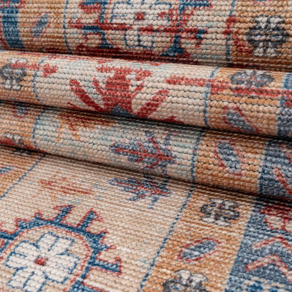 Washable Looped Red Vintage Runner - Anais - Image 6