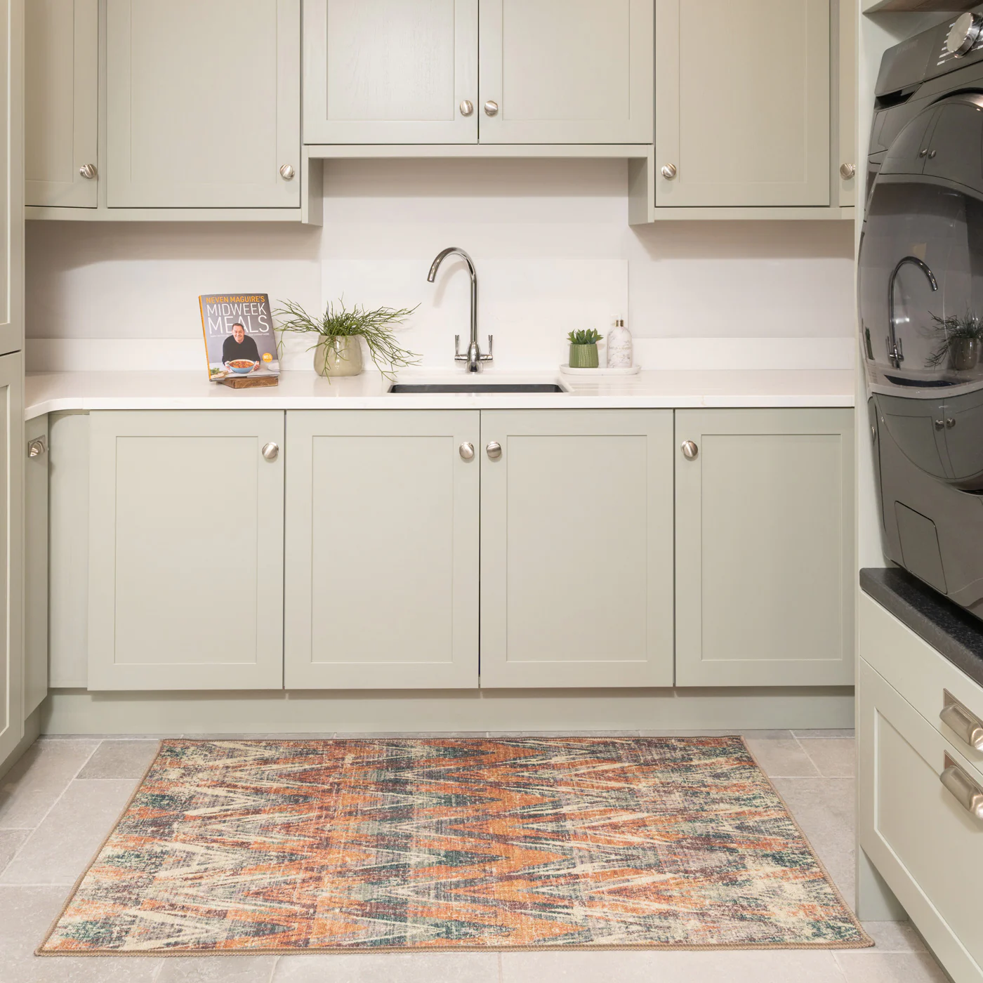 Washable Multicolour Kitchen Mat - Ziggy