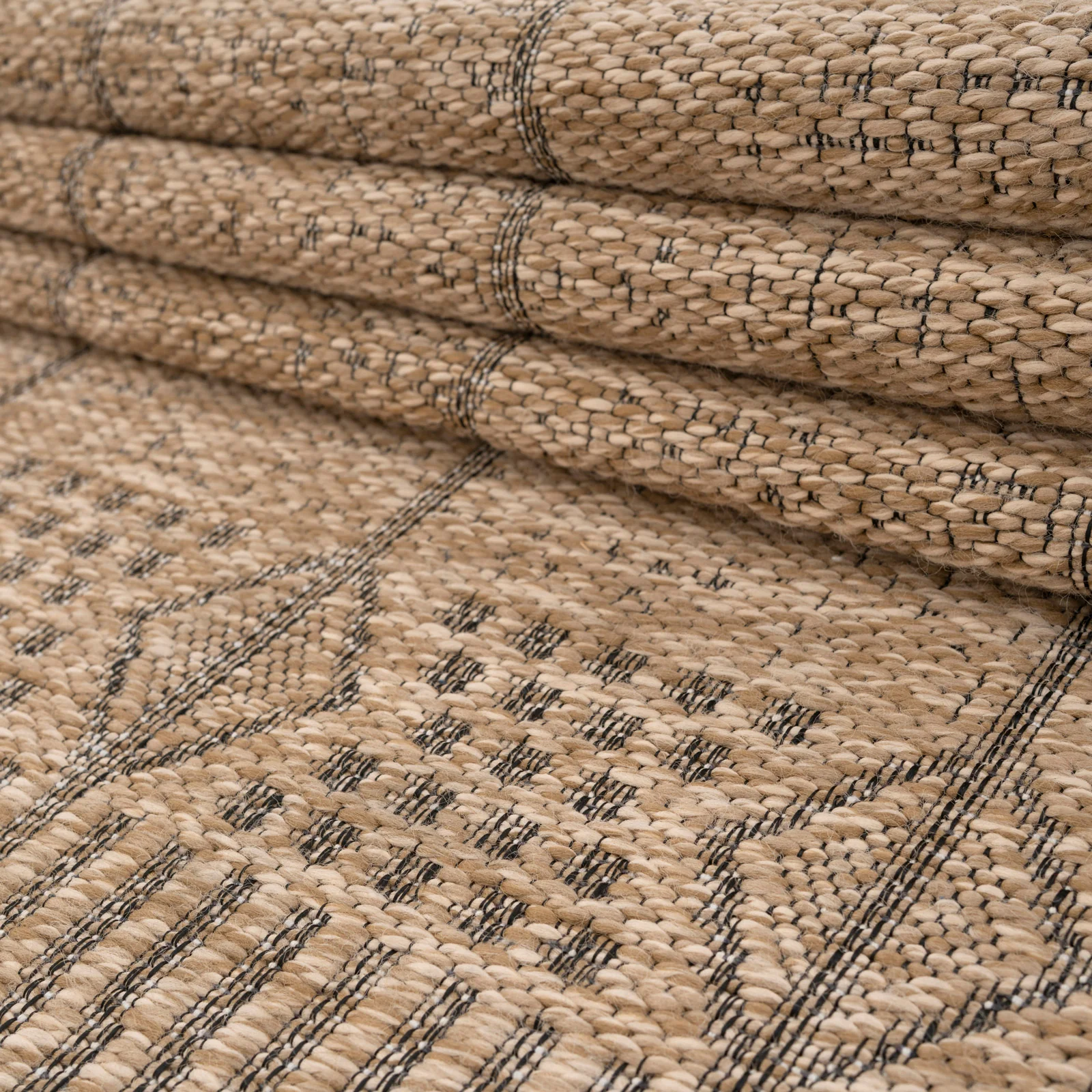 Washable Natural Brown Jute Style Runner - Kai - Image 6
