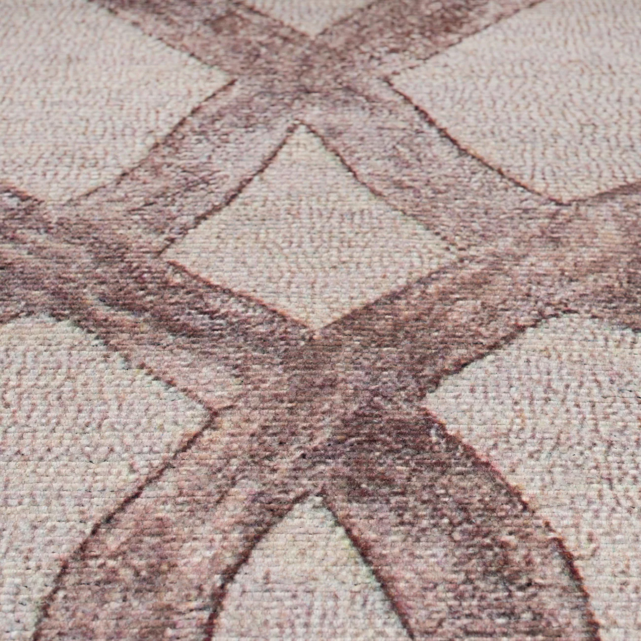 Washable Neutral Geometric Runner - Burrow - Image 8