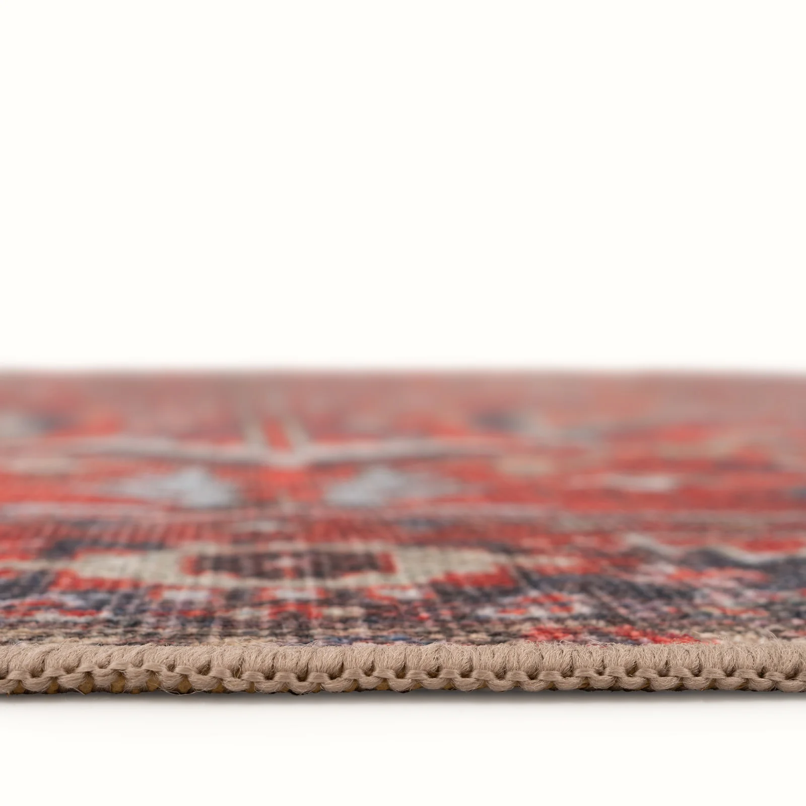 Washable Red Kitchen Mat - Rudd - Image 5