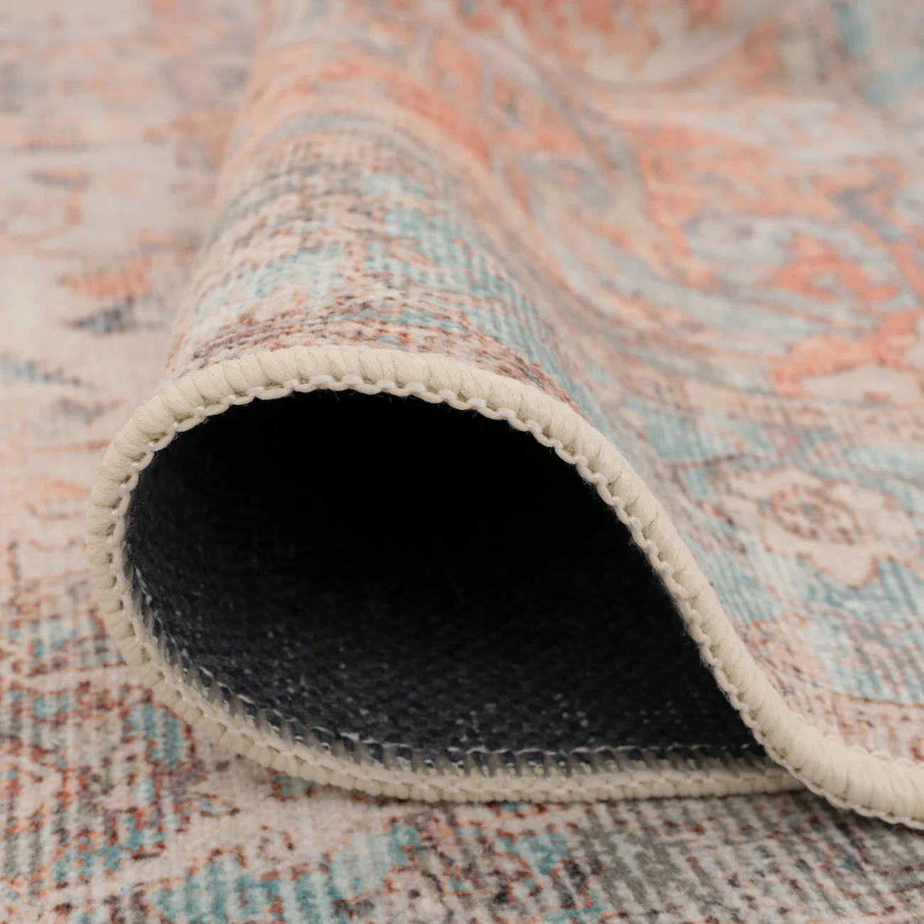 Washable Terracotta Vintage Rug - Sisu - Image 14