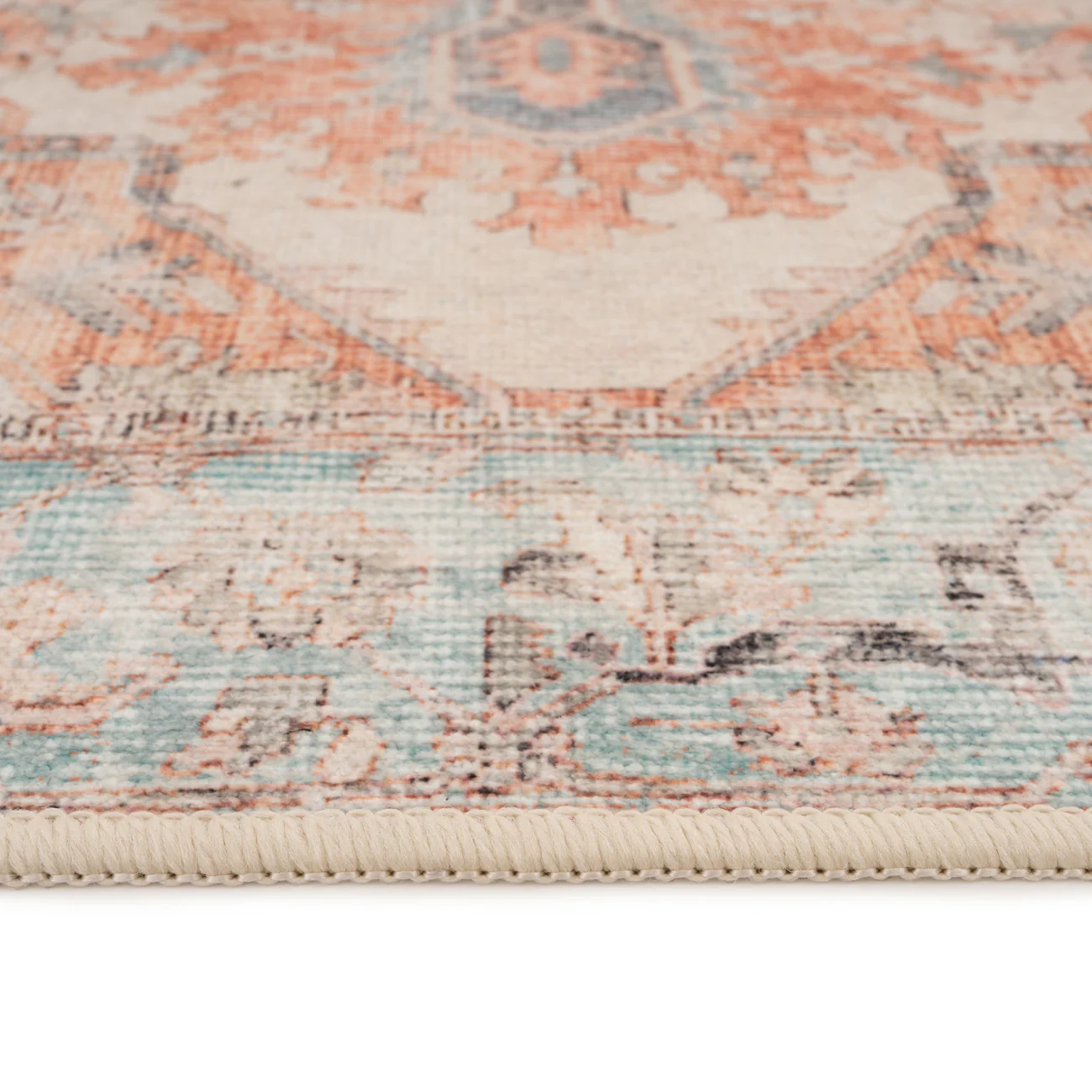 Washable Terracotta Vintage Rug - Sisu - Image 15