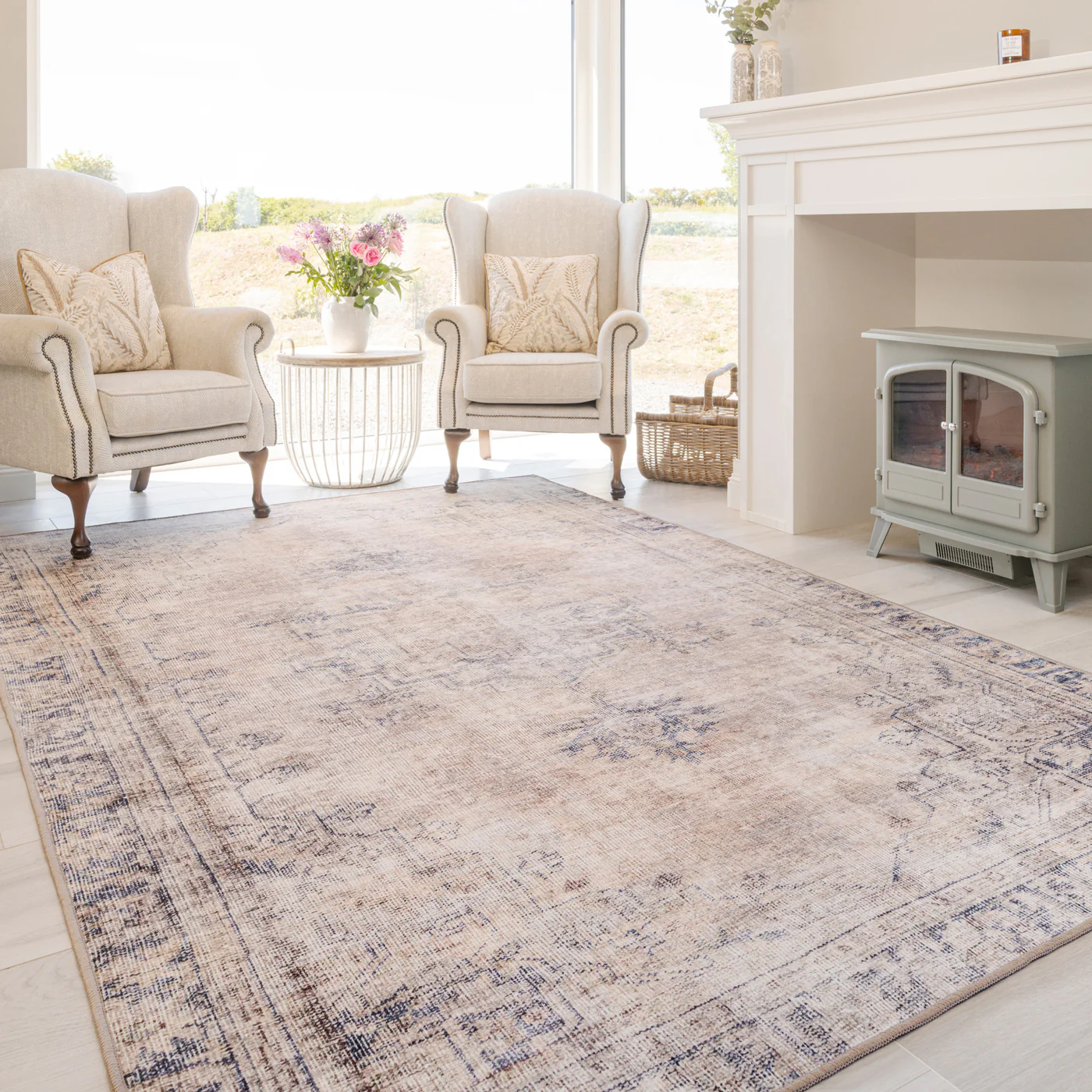 Washable Terracotta Vintage Rug - Wander - Image 6