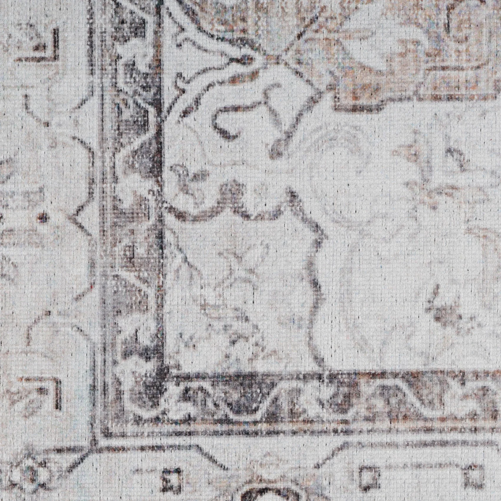 Washable Vintage Ivory Runner Rug - Margot - Image 9
